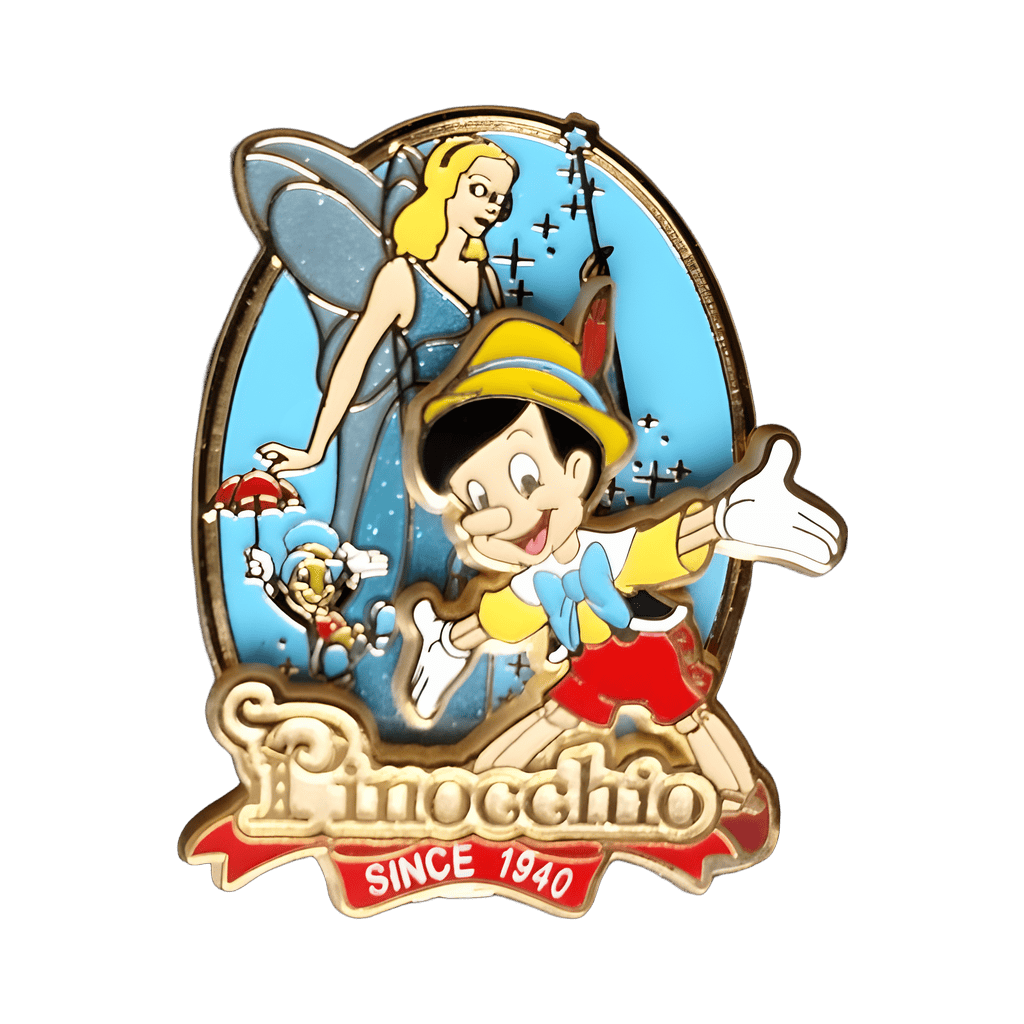 Pinocchio 75th Anniversary - Pinocchio, Blue Fairy and Jiminy Cricket Disney pin
