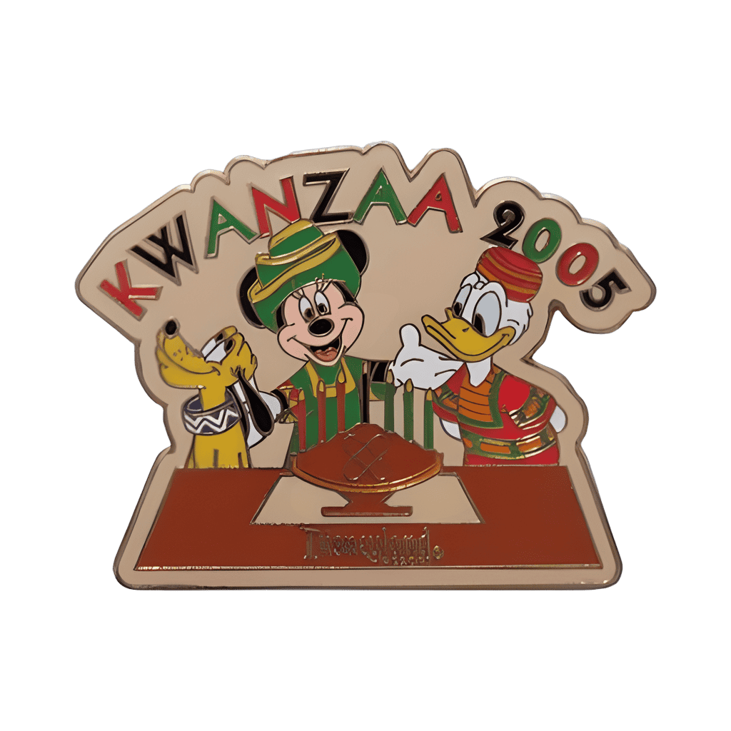Kwanzaa 2005 - Pluto, Minnie, Donald Disney pin
