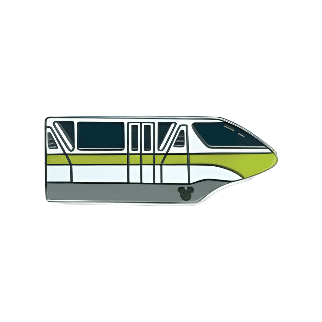 Monorail Lime Disney pin