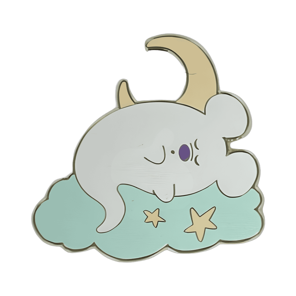 Mickey Ghost Sleeping on Cloud Disney pin