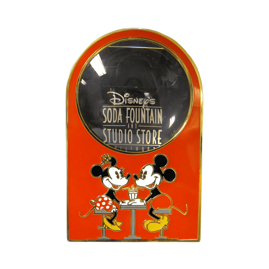 Disney's Soda Fountain Logo Magnifying Pin (Surprise) Disney pin