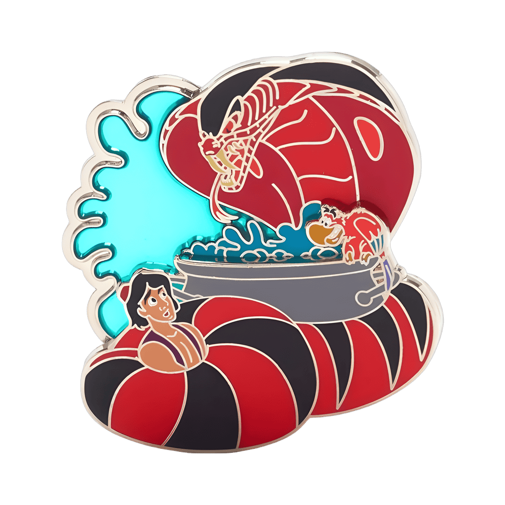 Aladdin and Cobra Jafar Stained Glass Disney pin