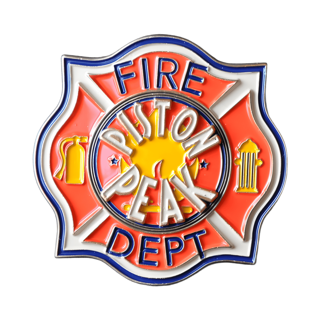Piston Peak Fire Dept Badge Disney pin