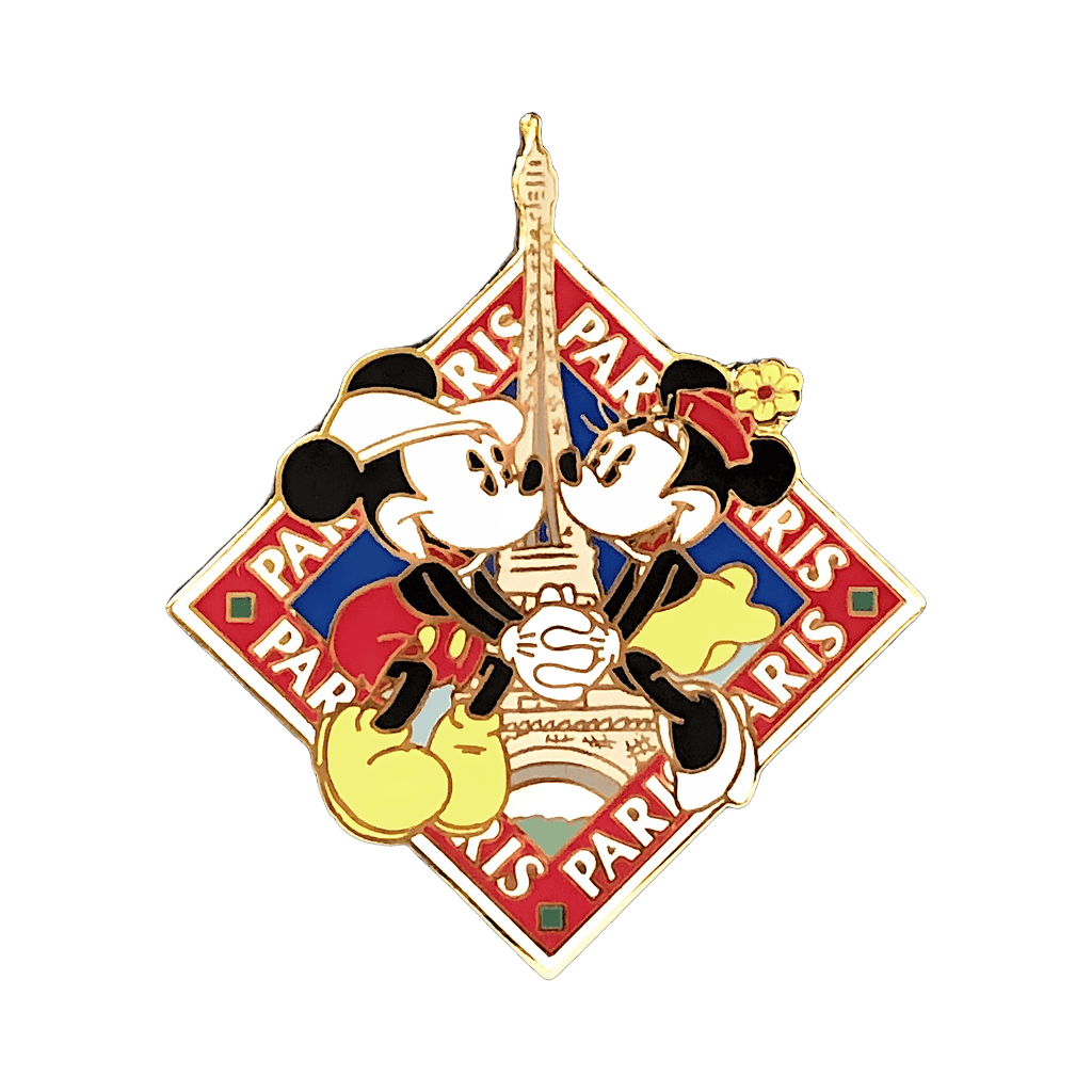 Mickey & Minnie Mouse in Paris Disney pin