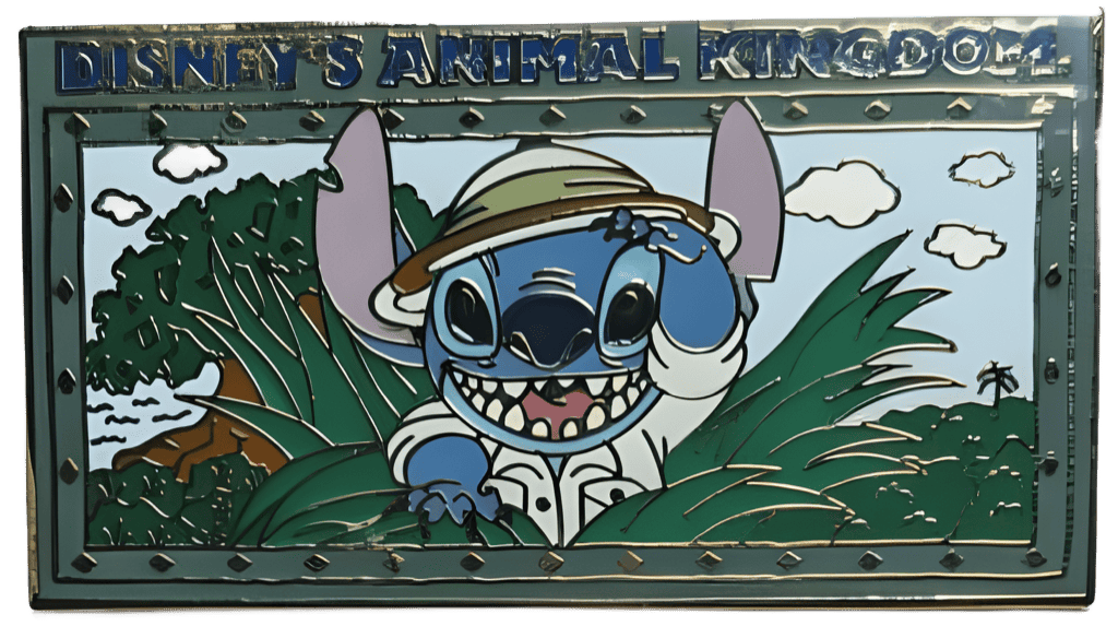 Stitch on Safari Disney pin