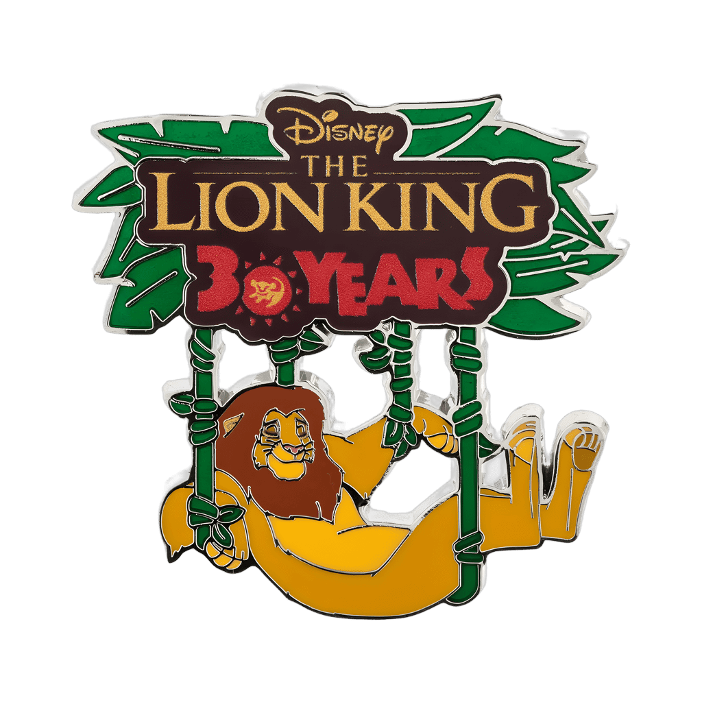 Simba hanging in vines Disney pin
