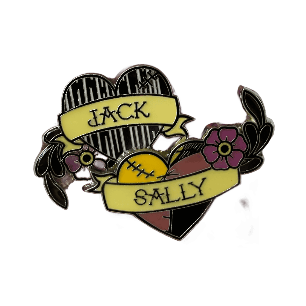 Jack and Sally Hearts set Disney pin