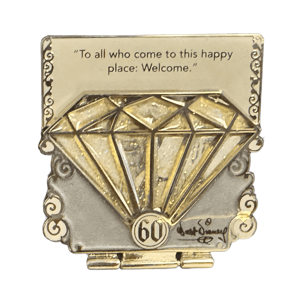 Walt Disney - Anniversary - Silver - Quote Disney pin