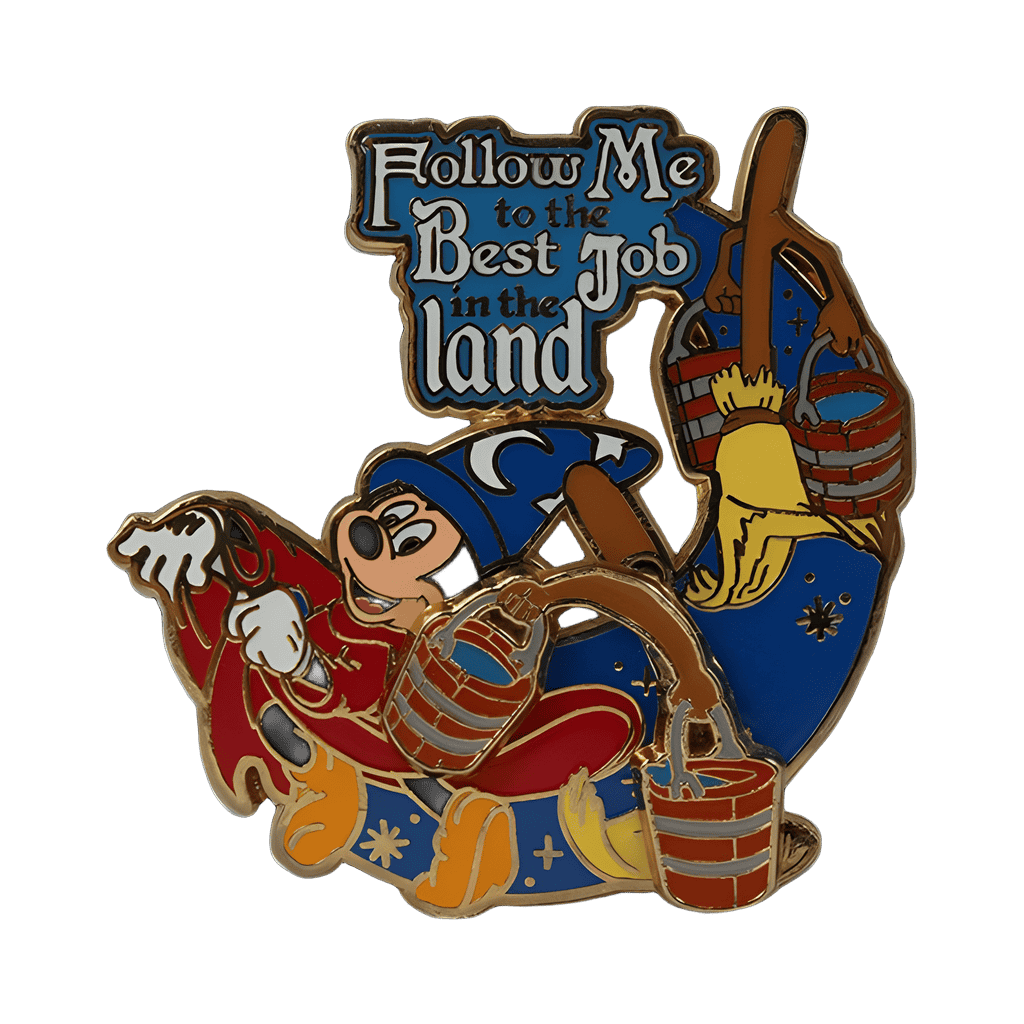 Follow Me to the Best Job in the Land - Sorcerer Mickey Disney pin