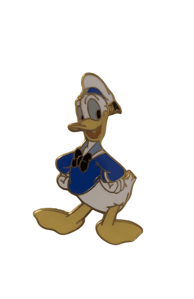 Donald smiling Disney pin