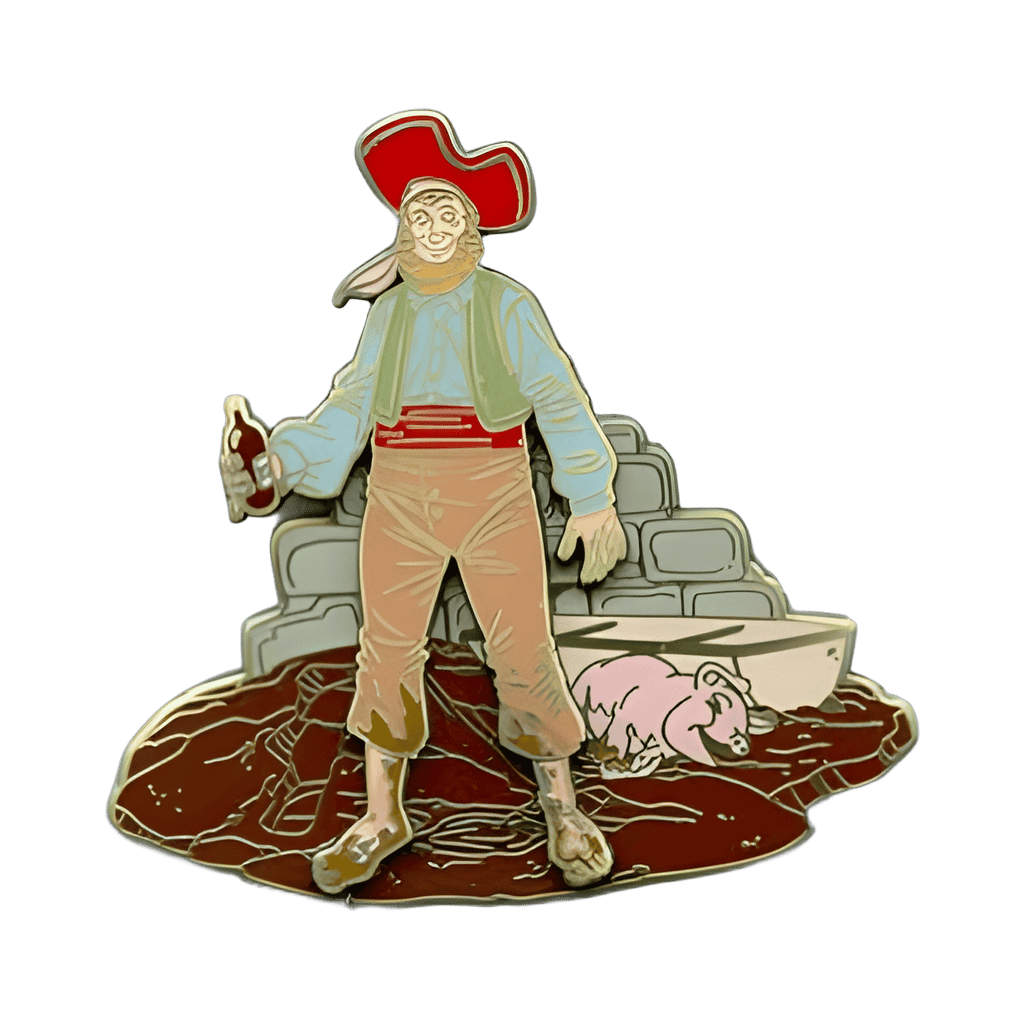 Pirate with Pig Disney pin
