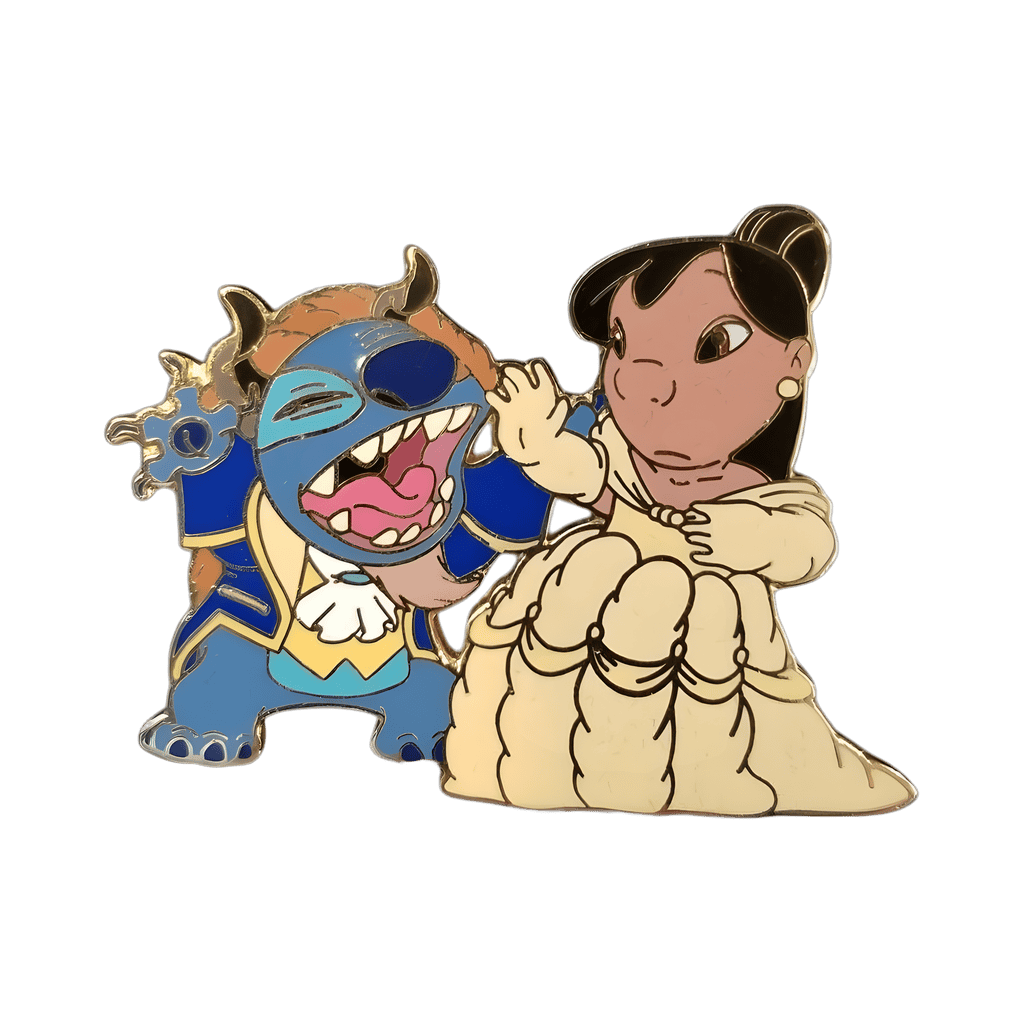 Lilo & Stitch as Belle and Beast Disney pin