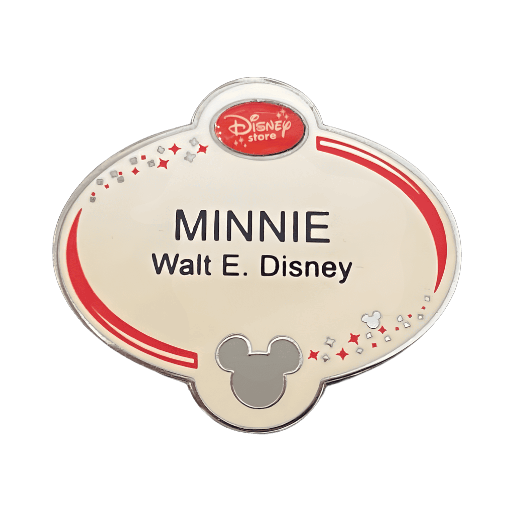 Disney Store Cast Lanyard Exclusive Name Tags - Minnie Mouse Disney pin