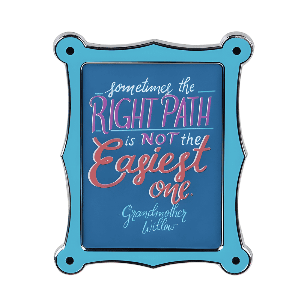 Pocahontas - Grandmother Willow Quote Disney pin