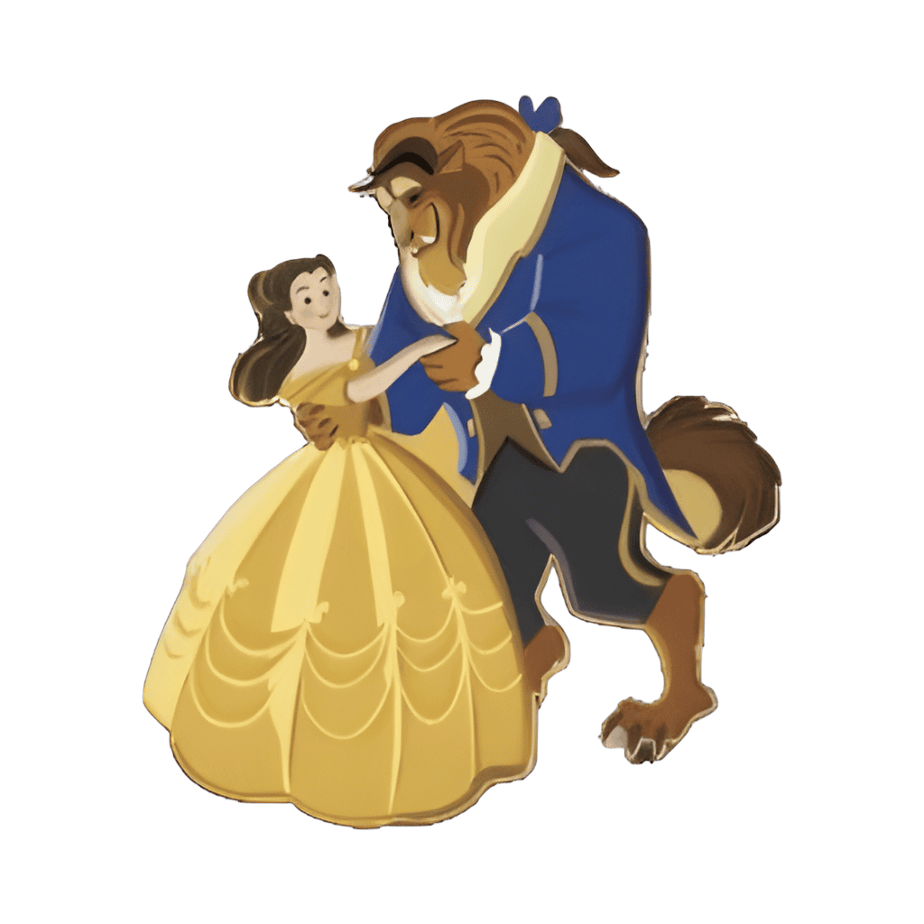 Beauty and the Beast Map Set - Belle and Beast Disney pin