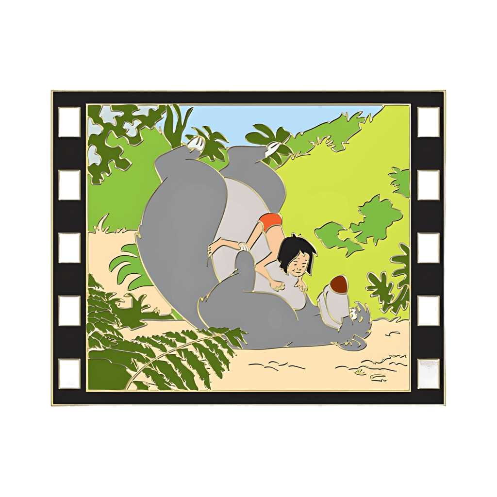 Baloo and Mowgli Disney pin
