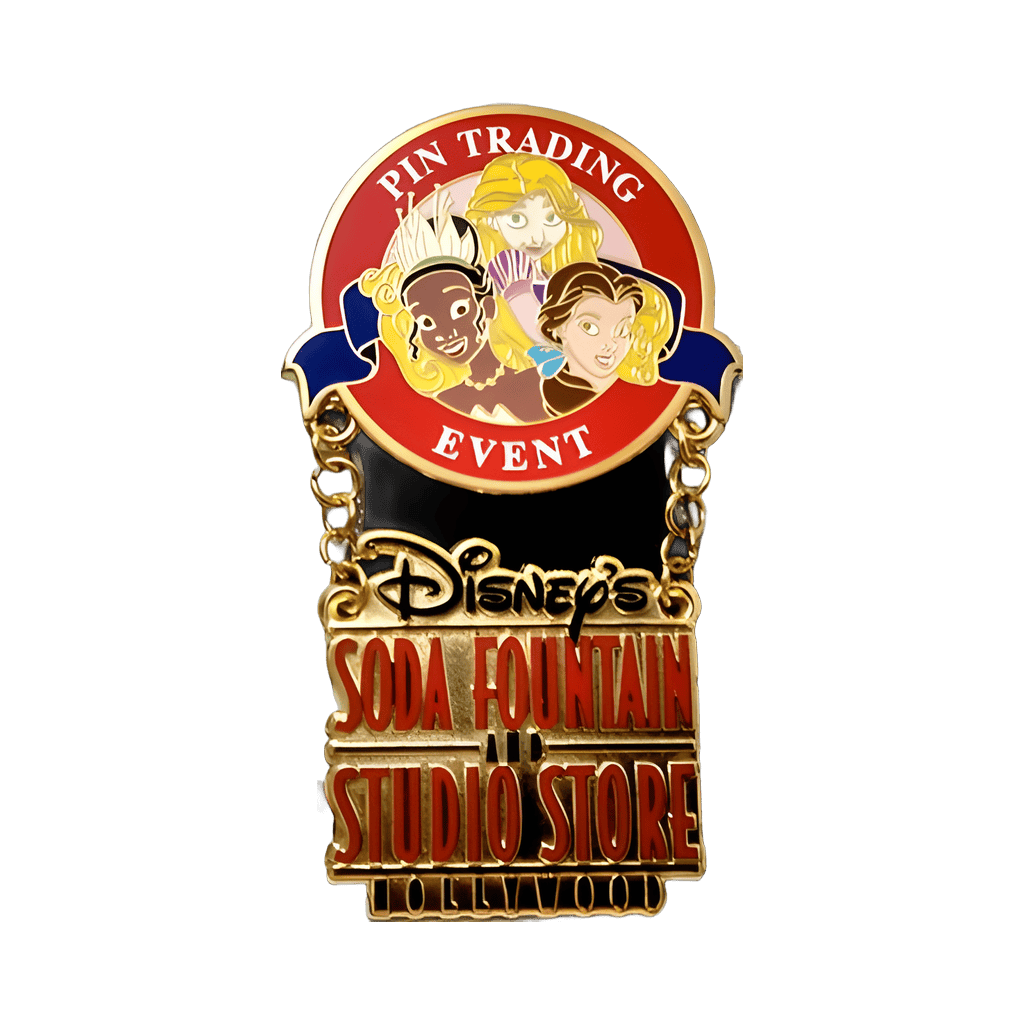 Tiana, Rapunzel and Belle Disney pin