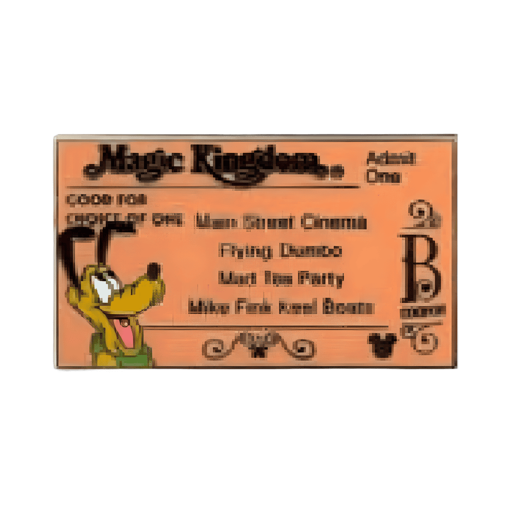 "B" Coupon Disney pin