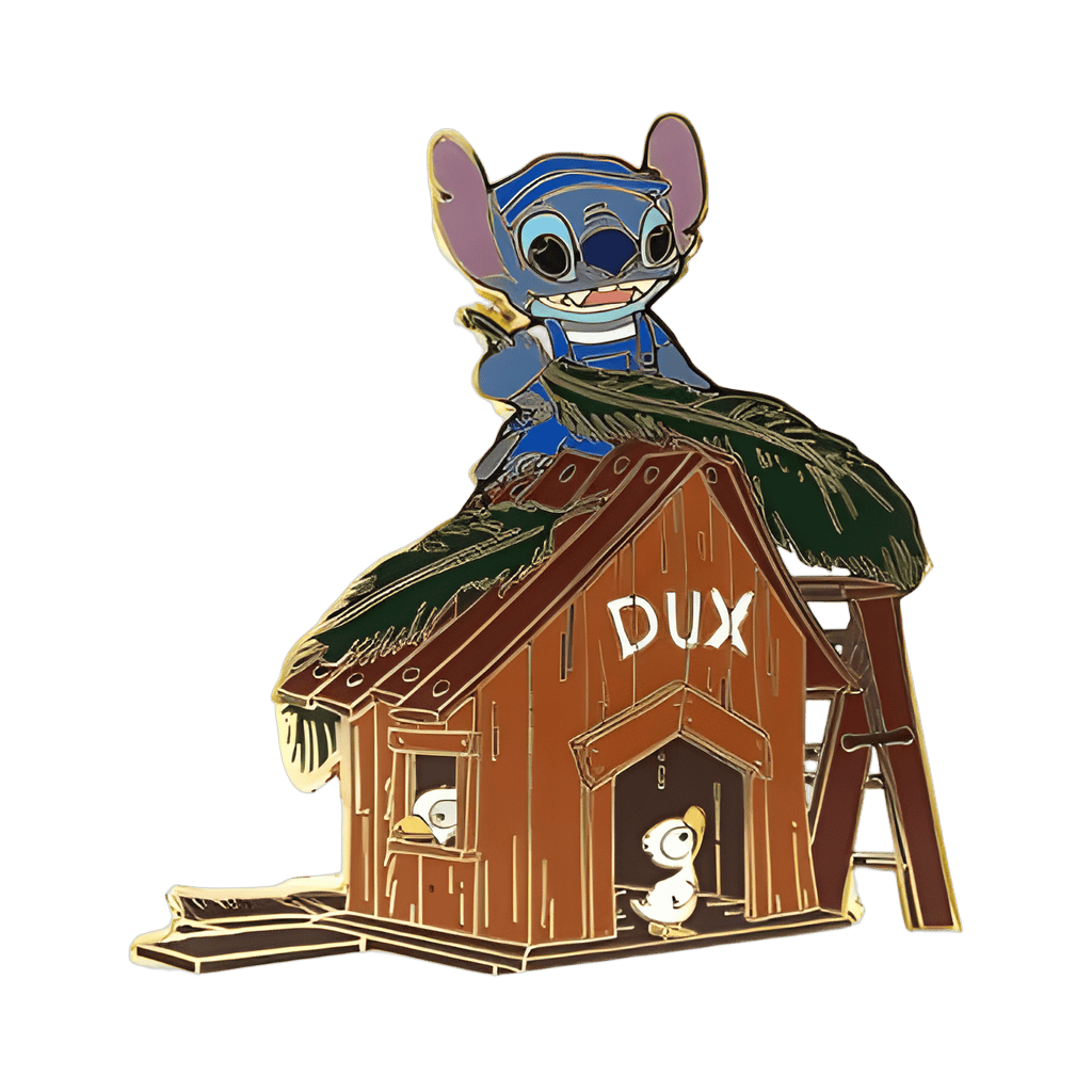 Stitch Working on Ducks (Dux) House Disney pin