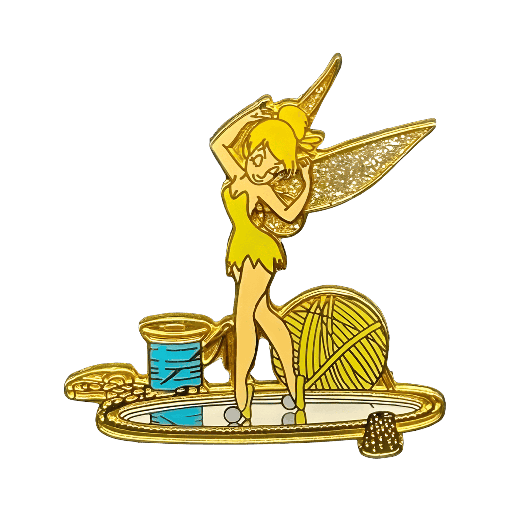 Tinker Bell on a Mirror Disney pin