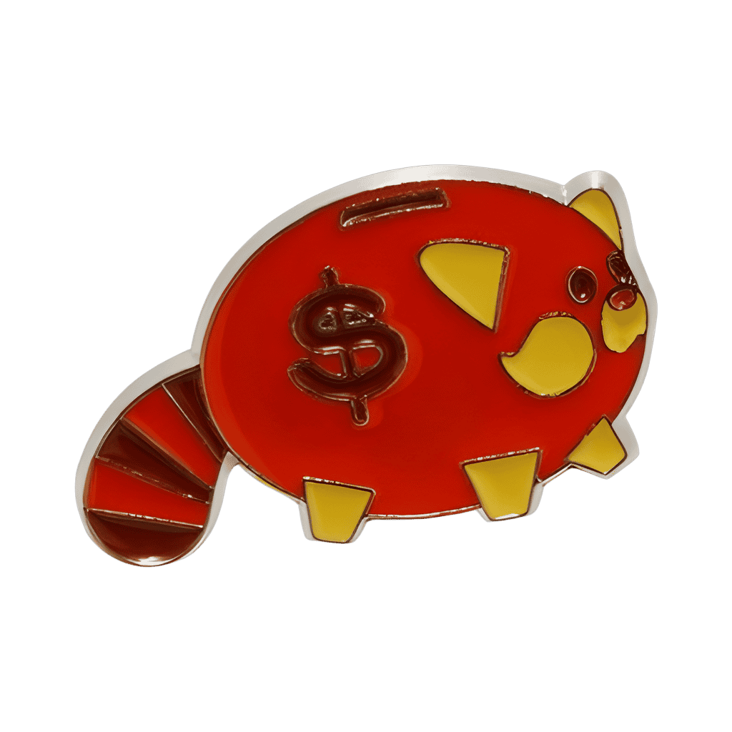 Turning Red - Panda Merch Pin Set - Red Panda Piggy Bank Disney pin