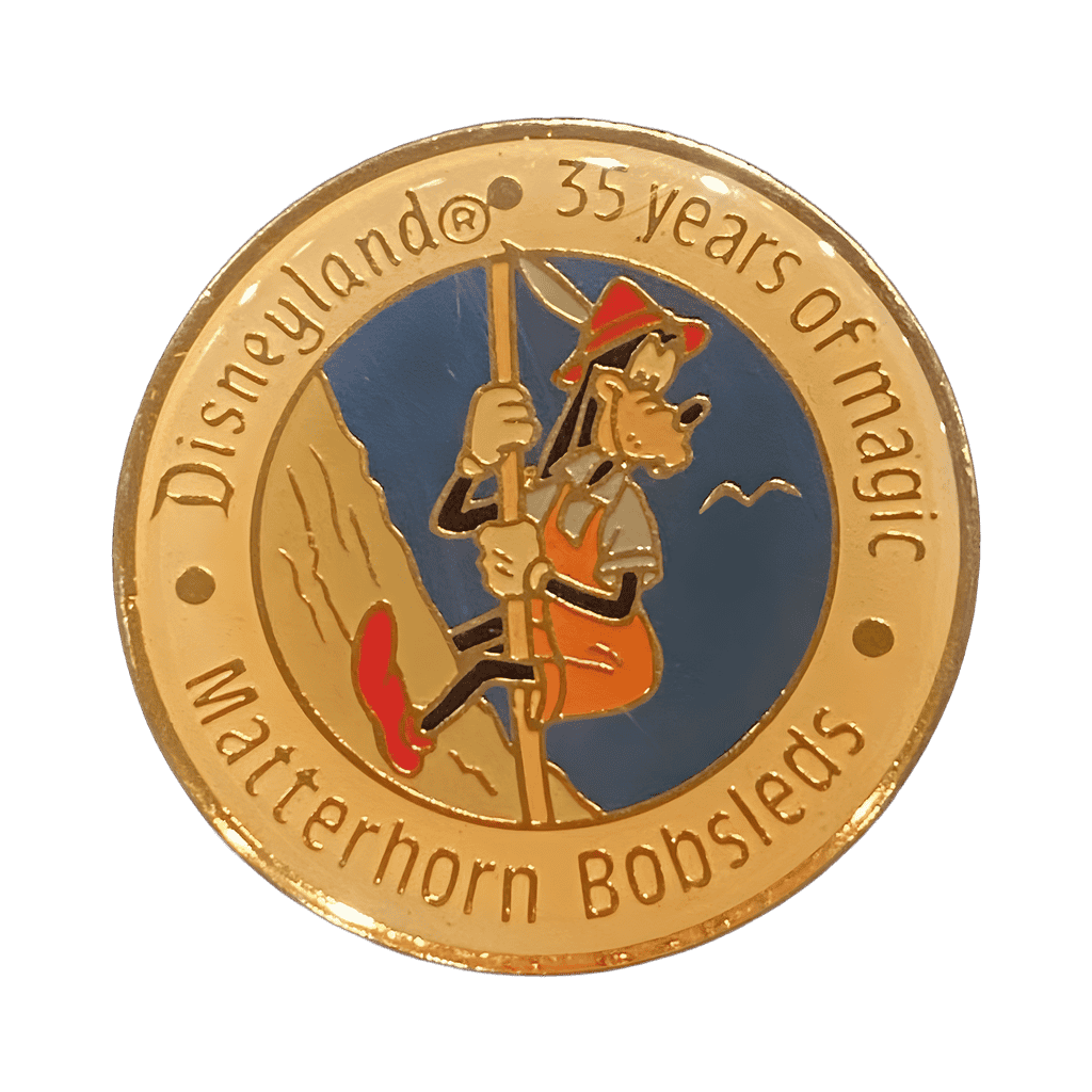 Goofy at the Matterhorn Bobsleds Disney pin