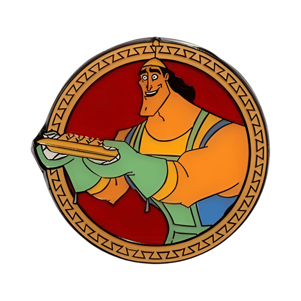 Kronk with pie Disney pin