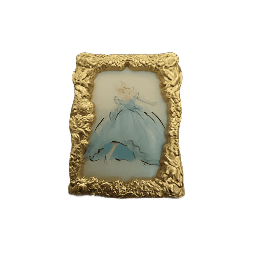 Cinderella w/Die Cast Frame Disney pin