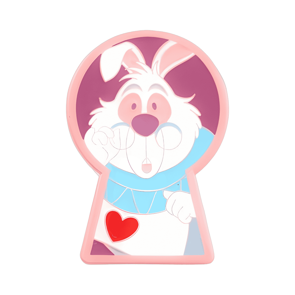 White Rabbit Disney pin