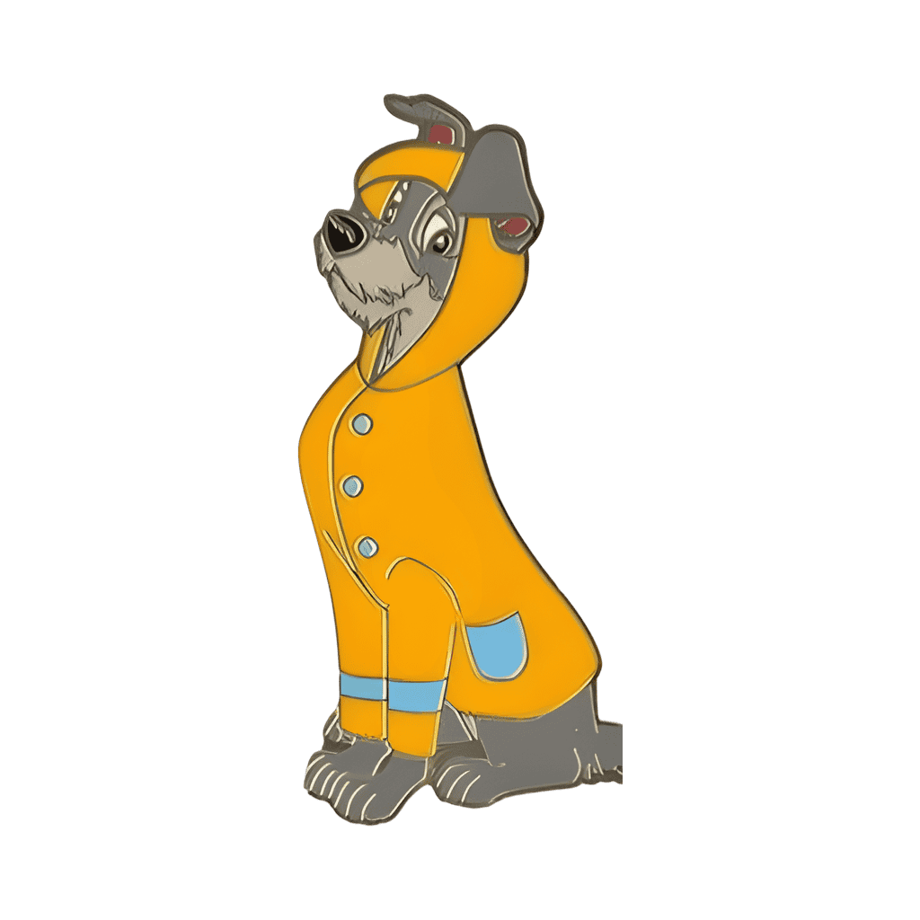 Series 2 - Tramp in Yellow Raincoat CHASER Disney pin