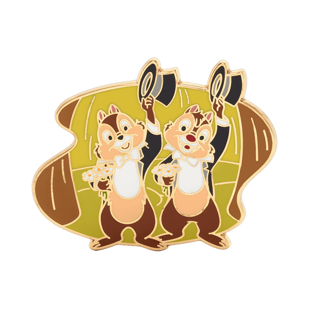 Chip and Dale Top Hats Disney pin