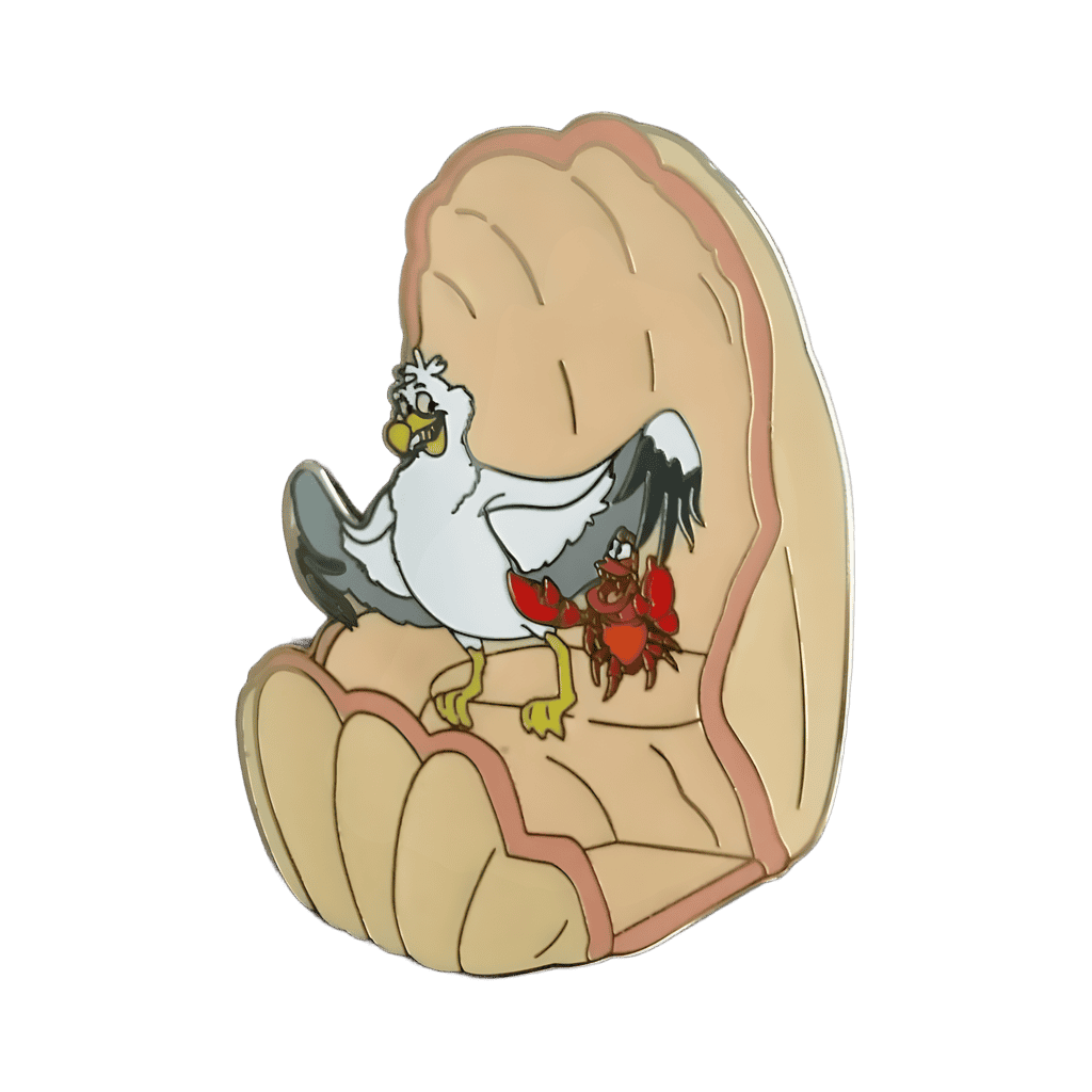 Scuttle with Sebastian Disney pin