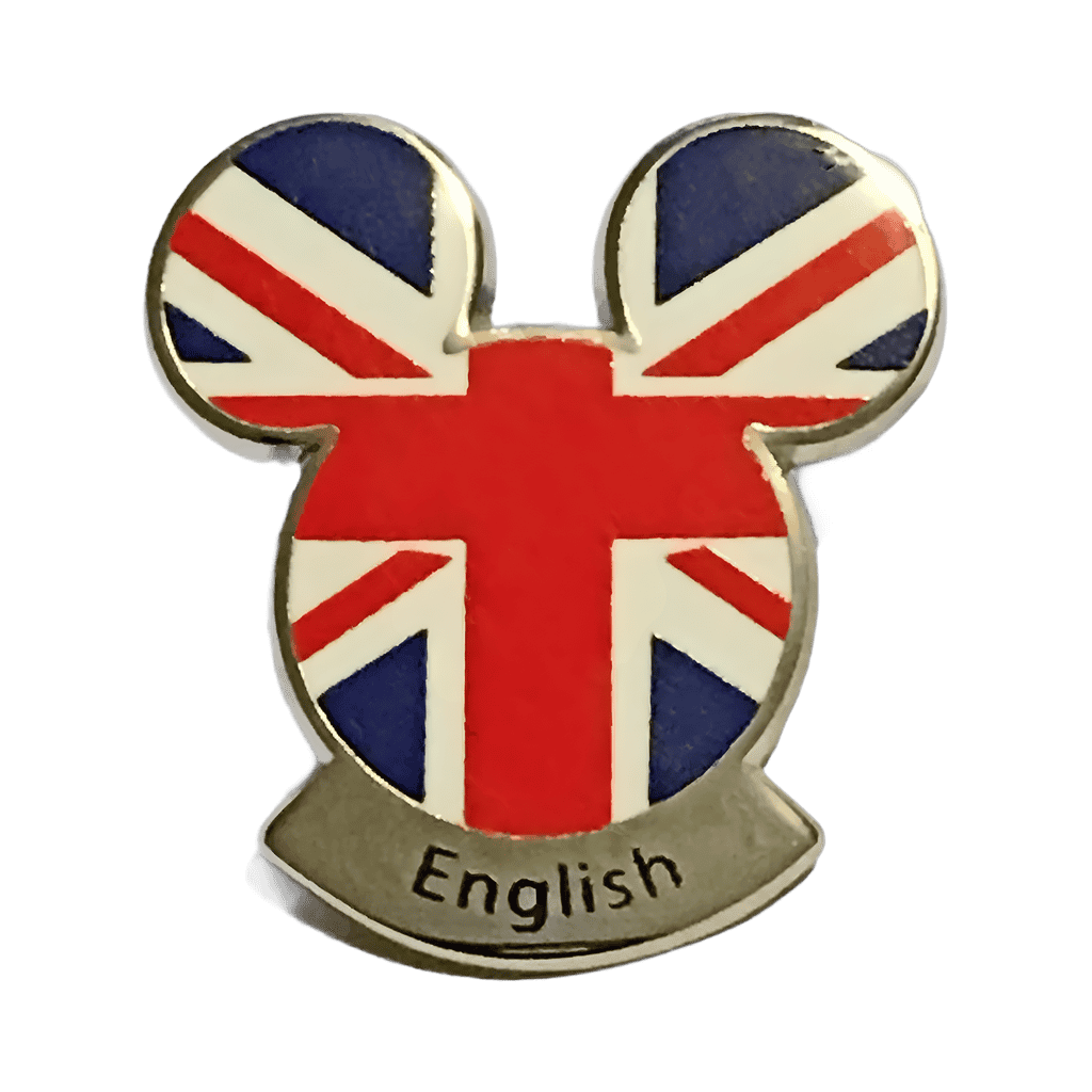 English - United Kingdom flag Disney pin