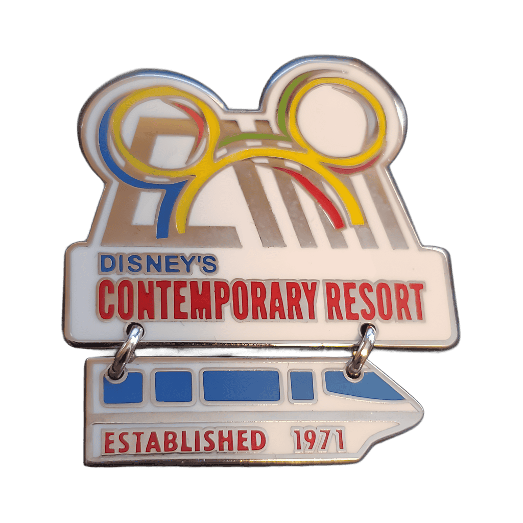 Disney's Contemporary Resort Est. 1971 Dangle - Monorail Disney pin