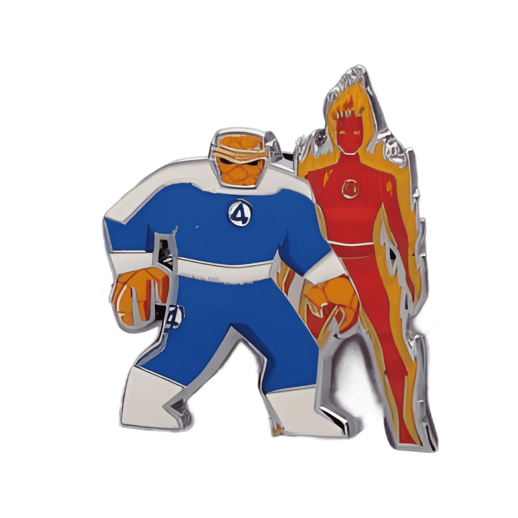 Human Torch and The Thing Disney pin