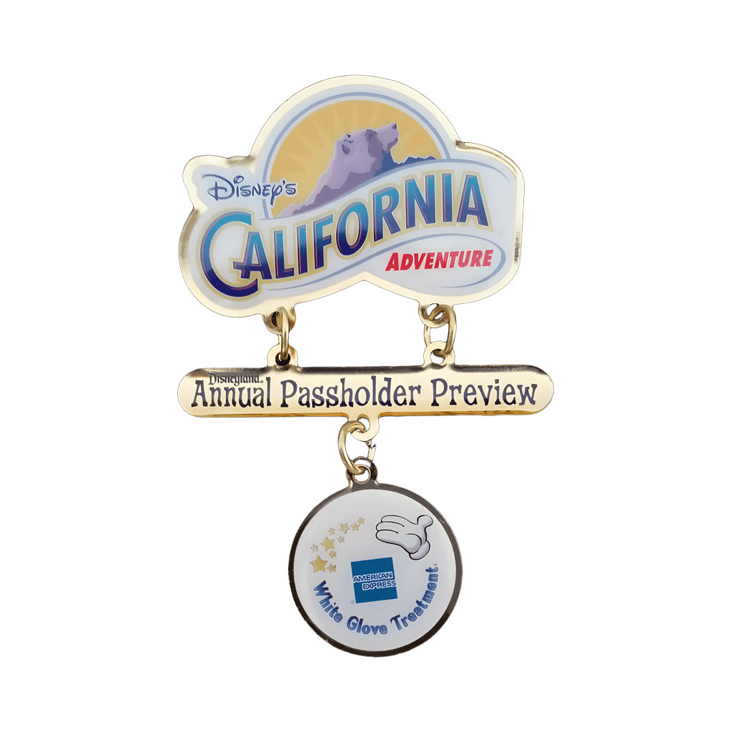 American Express White Glove Treatment Dangle Disney pin