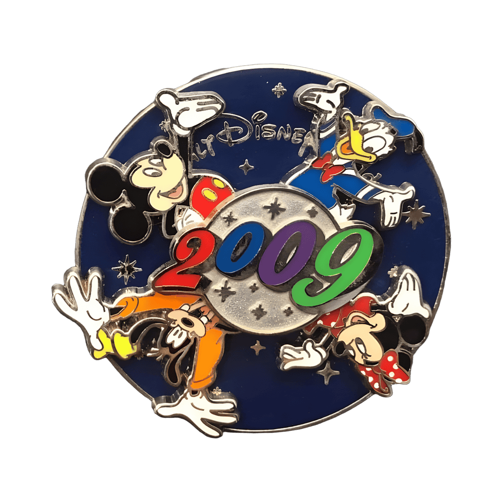 2009 Spinner - Disneyland - Mickey, Donald, Minnie, Goofy Disney pin