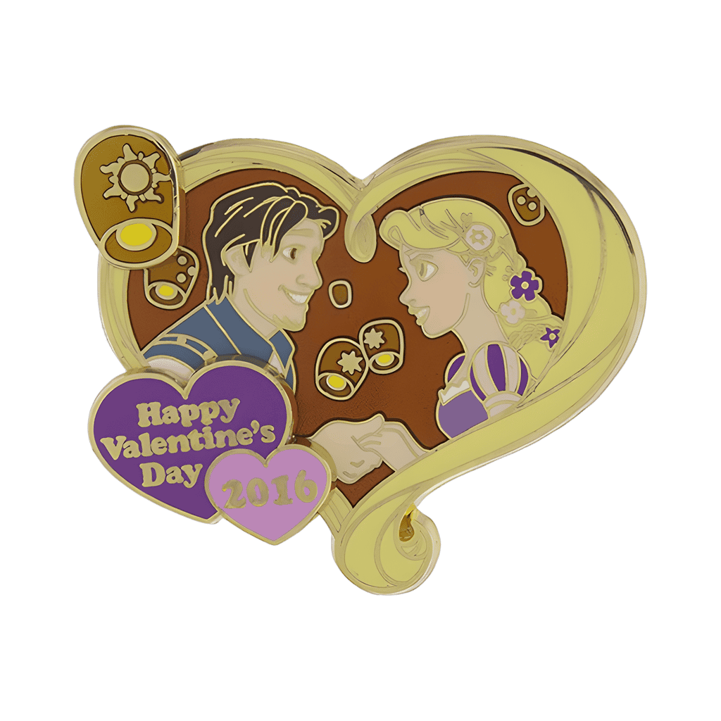 Rapunzel and Flynn Disney pin