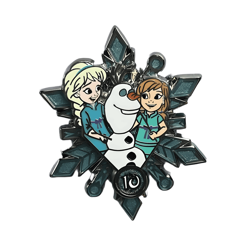 Young Elsa and Anna Disney pin