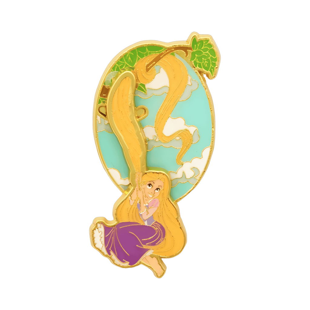 Disney Tangled Rapunzel Hair Swinging Disney pin