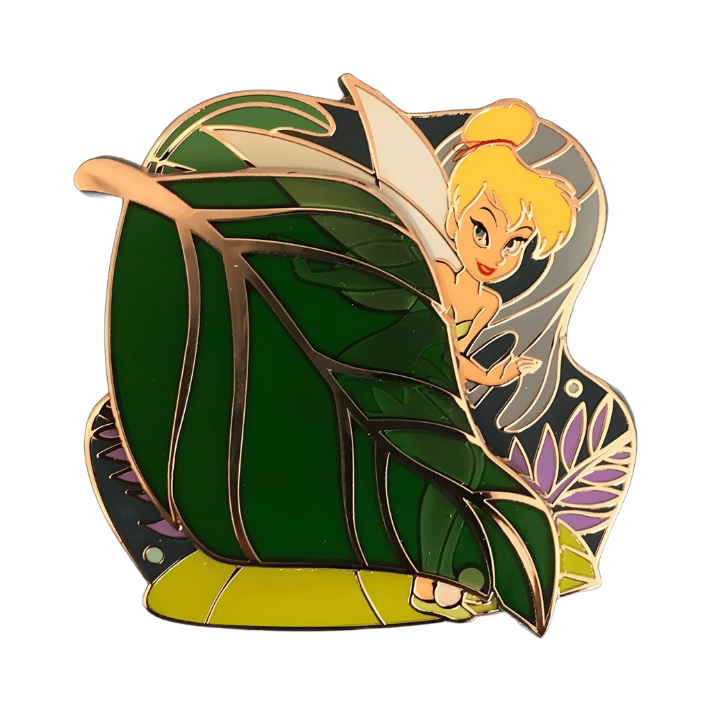 Tinker Bell with Leaf Version 1 - Green Disney pin