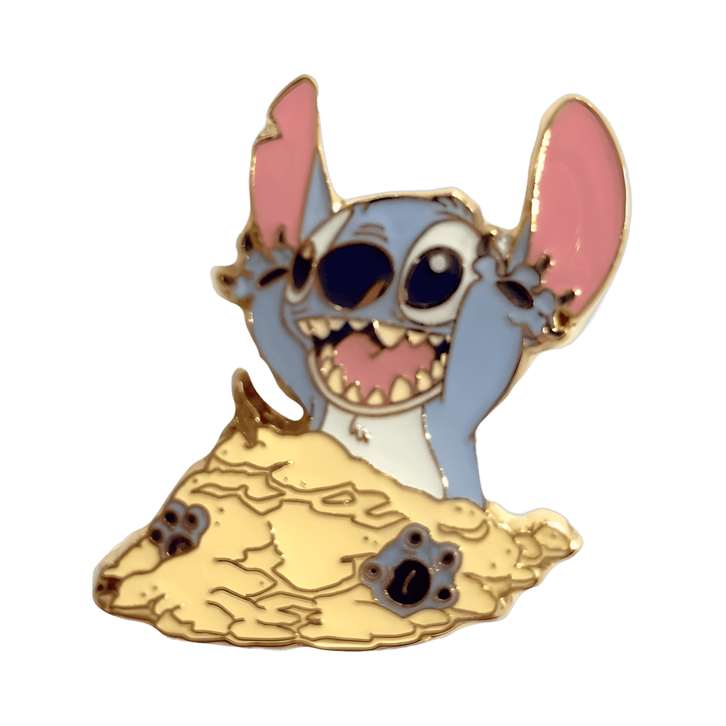 Stitch in the Sand Disney pin