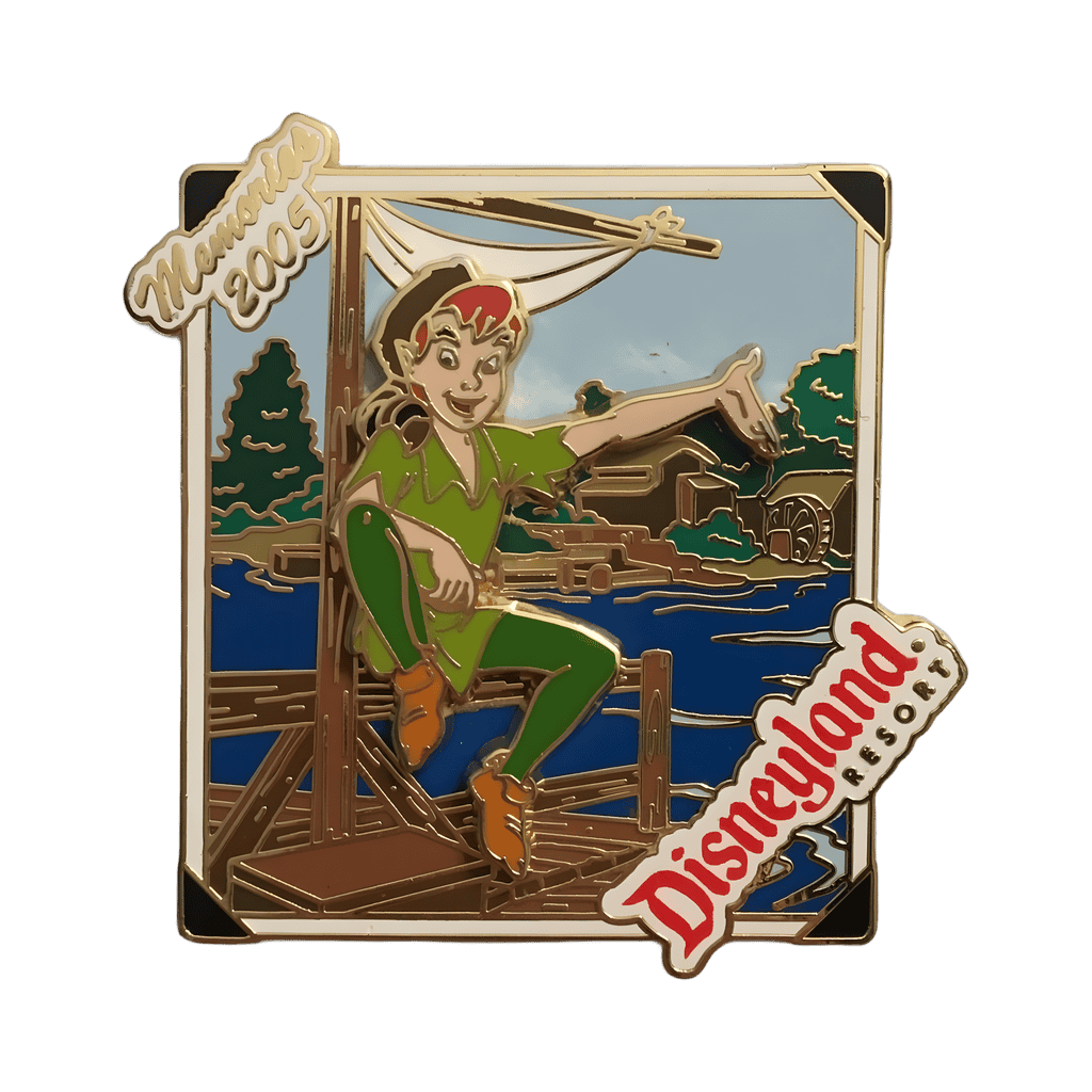 Peter Pan at Tom Sawyer's Island Disney pin