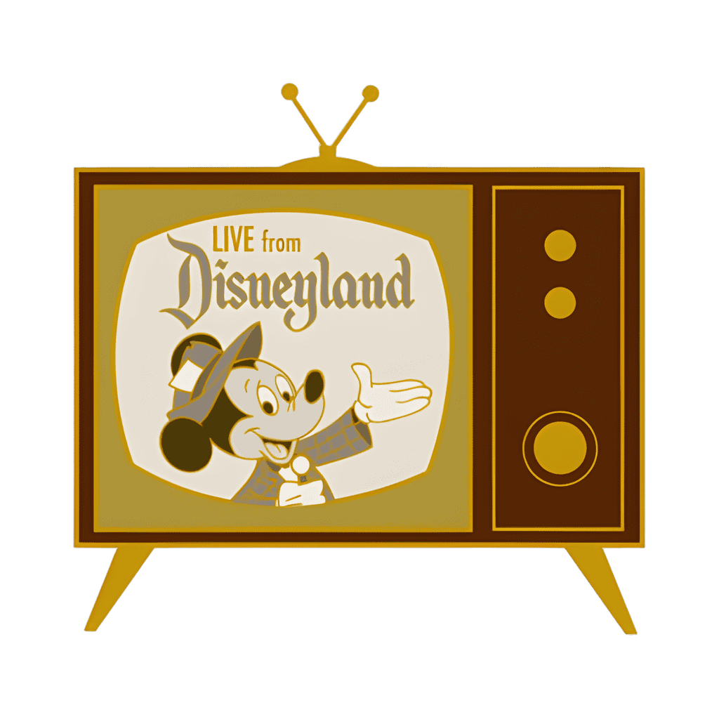 Reporter Mickey on Television Disney pin