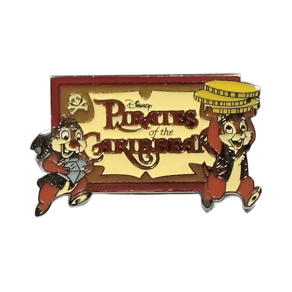 Chip and Dale Pirates of the Caribbean Disney pin