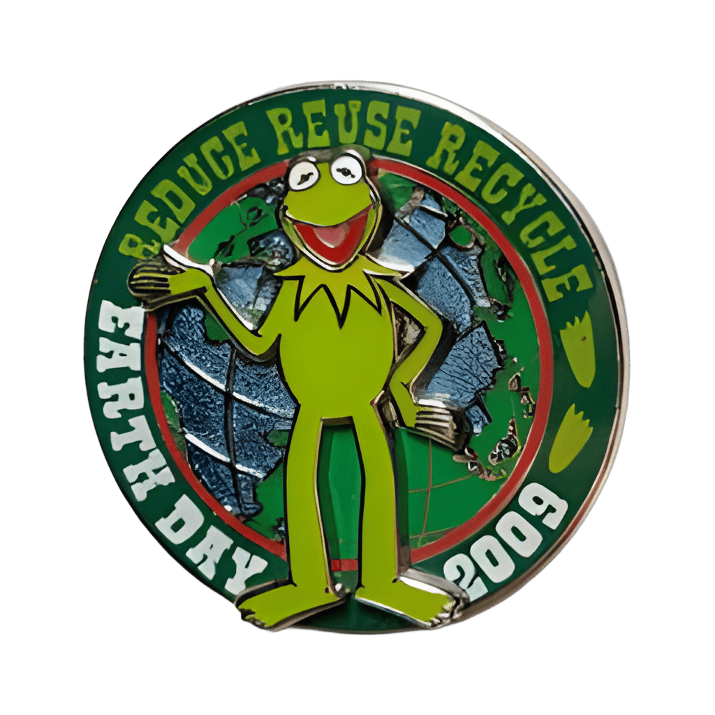Earth Day 2009 with Kermit Disney pin