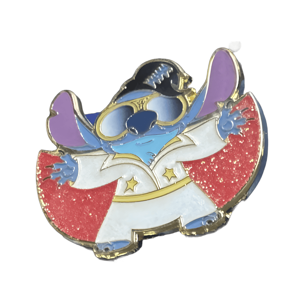 Stitch as Red Cape Elvis Disney pin