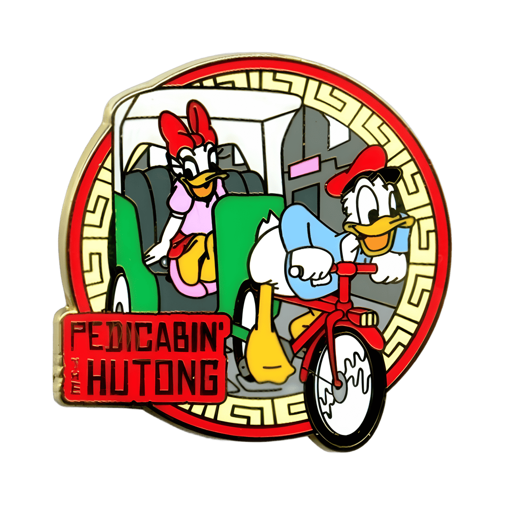 Donald Duck and Daisy Duck - Pedicabin the Hutong Disney pin