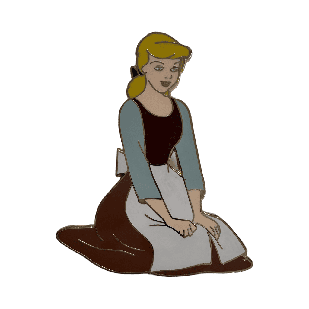 Cinderella in Maid Dress Kneeling Disney pin