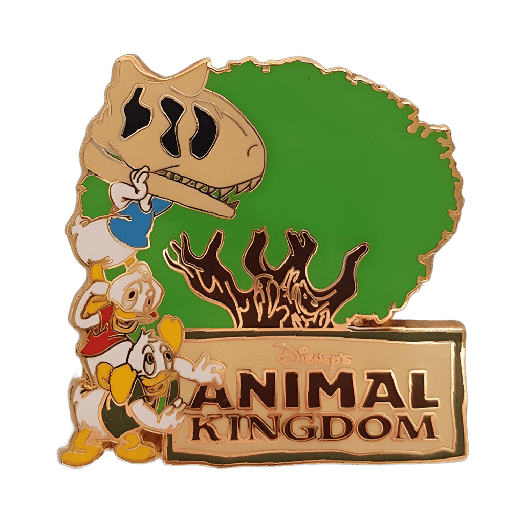 Huey, Dewey and Louie With a Dinosaur Skull Disney pin
